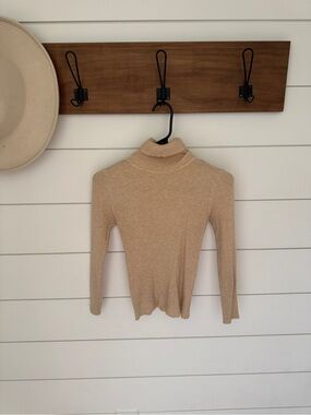Tan Turtleneck